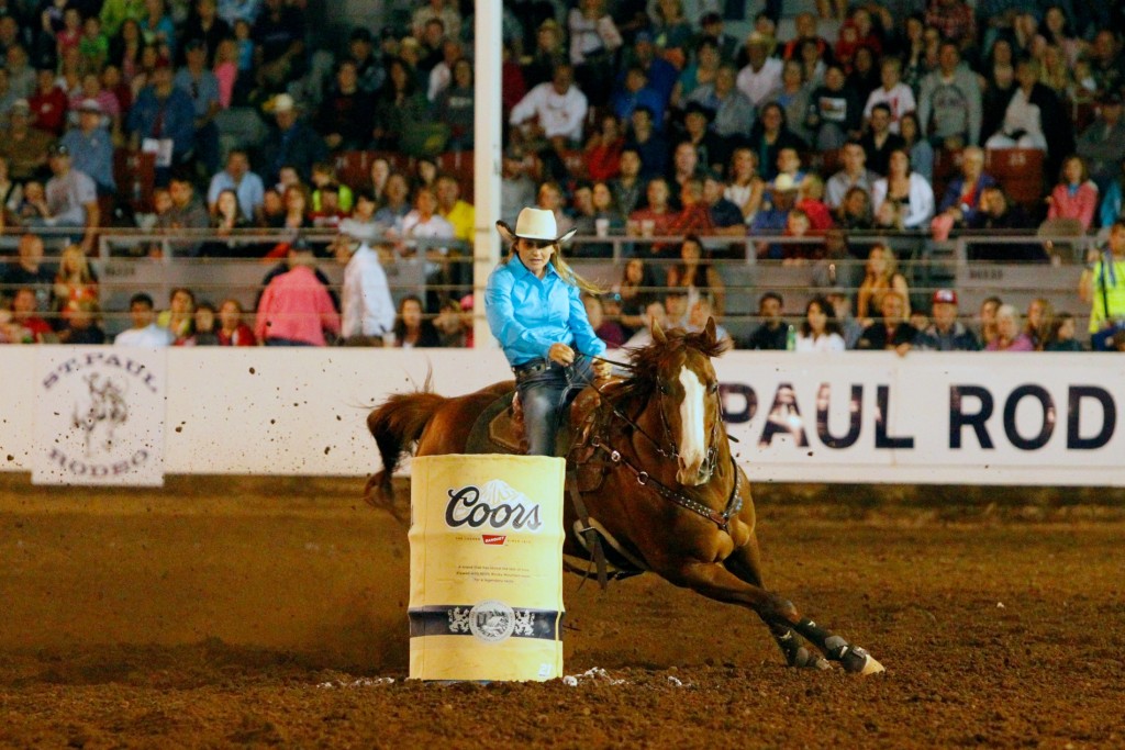 Carlee Pierce barrel racing st paul 2014