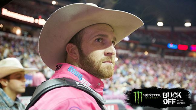 J.W. Harris is competing in this weekend's 15/15 Bucking Battle (CBS). Photo by Andy Watson / BullStockMedia.com.