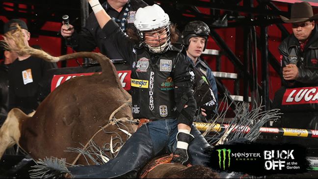 Stetson Lawrence finished second at two PBR Majors in 2015. Photo By: Andy Watson/BullStockMedia.com