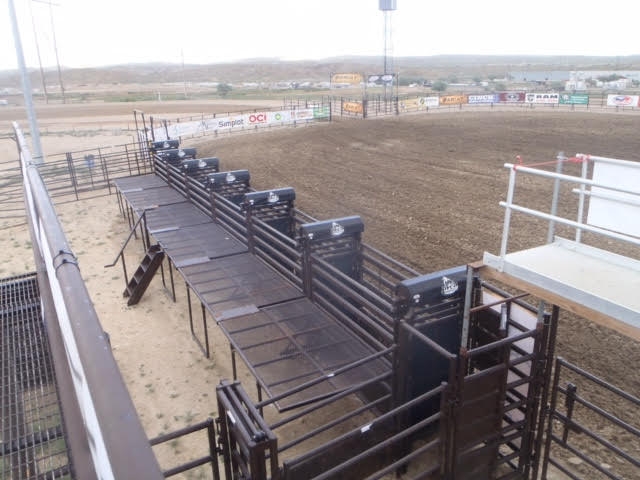 Crash pads will be installed in time for this year’s Red Bluff Round-Up. The pads, located at the top rail between the bucking chutes, help lessen the severity of injury for cowboys and horses or bulls.