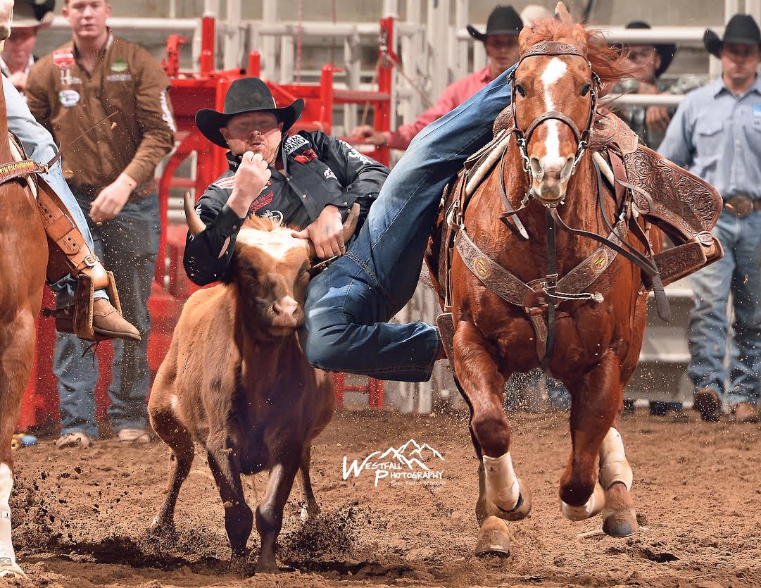 Clayton Hass was just one of the big money earners in bracket 2 at the San Antonio Stock Show Rodeo. He won the third round with this 3.8-second run on Monday night and will be competing in the upcoming semifinals. – San Antonio Stock Show Rodeo photos by Greg Westfall.