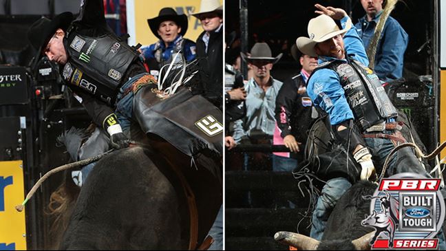 Guilherme Marchi and J.W. Harris are out for Sacramento, Calif. Photos by Andy Watson / BullStockMedia.com.