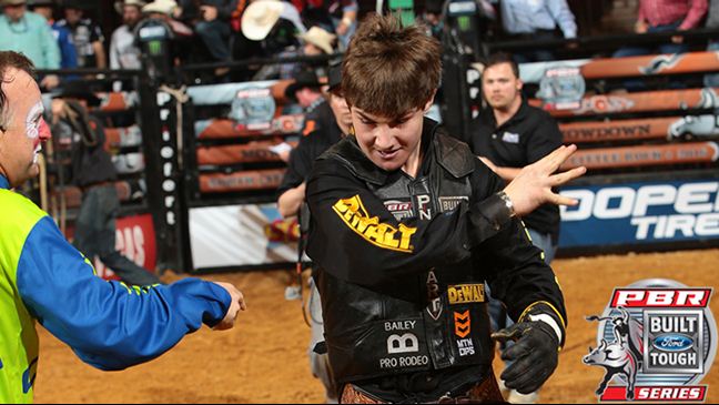 Jess Lockwood has won two rounds in his first two BFTS events. Photo: Andy Watson/BullStockMedia.com