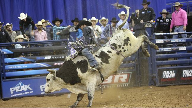 Tyler Harr goes 2-for-2 in Fresno, California. Photo by: Mark Tabay.