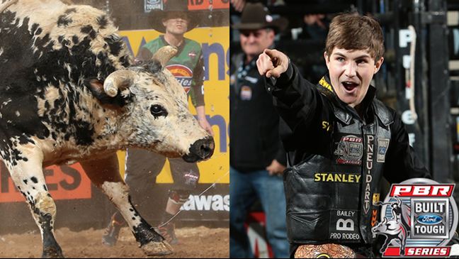 Jess Lockwood had not faced Air Time until Last Cowboy Standing, it was a trip he won't forget. Photos: Andy Watson/BullStockMedia.com