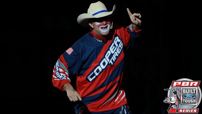 Flint Rasmussen is the PBR's exclusive entertainer. Photo by Andy Watson / BullStockMedia.com.