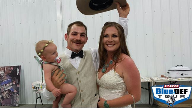 The Outlaws got married Sunday on Chad Berger's ranch in North Dakota.