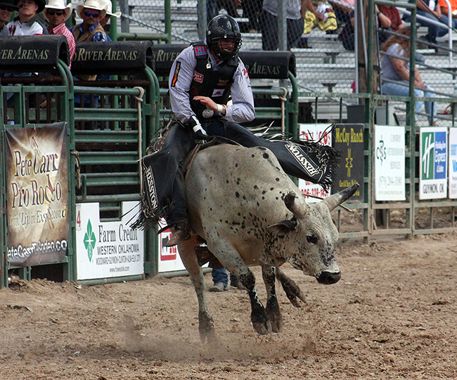 Cody Teel, the 2012 world champion bull rider, rides during a recent rodeo. The top bull riders in rodeo will be part of the Xtreme Bulls Tour event in conjunction with the Parker County Frontier Days and PRCA Rodeo, which takes place next week.