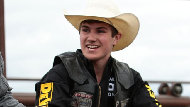 Jess Lockwood has won three Montana State High School titles but is seeking his first national win. Photo: Andy Watson / BullStockMedia.com