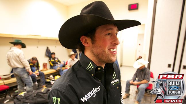L.J. Jenkins is the youngest rider to win a BFTS event in PBR history. Photo by Andy Watson / BullStockMedia.com.