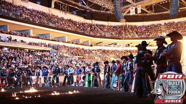 The Top 35 bull riders in the world will be back Friday in Nashville. Photo: Andy Watson / BullStockMedia.com