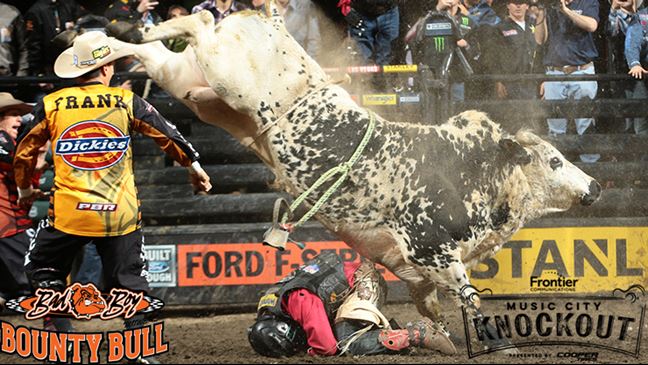 Air Time leads the charge of World Champion Bull contenders arrving in Nashville to start the stretch run to World Finals. Photo: Andy Watson / BullStockMedia.com