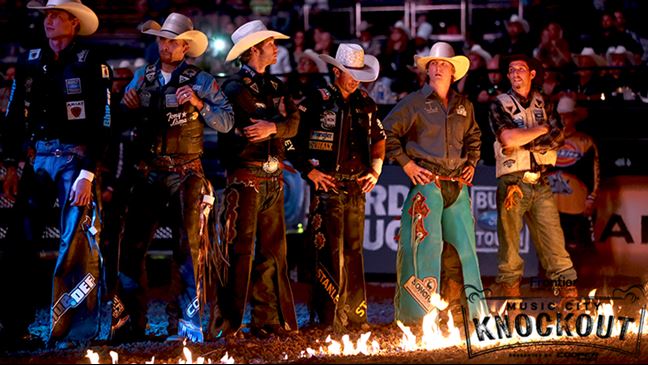 The Top 36 bull riders in the world will face off in the season's only head-to-head bracket tournament this weekend. Photo: Andy Watson / BullStockMedia.com