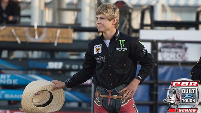 Derek Kolbaba will talk about his rise in the world of bull riding. Photo: Andy Watson / BullStockMedia.com