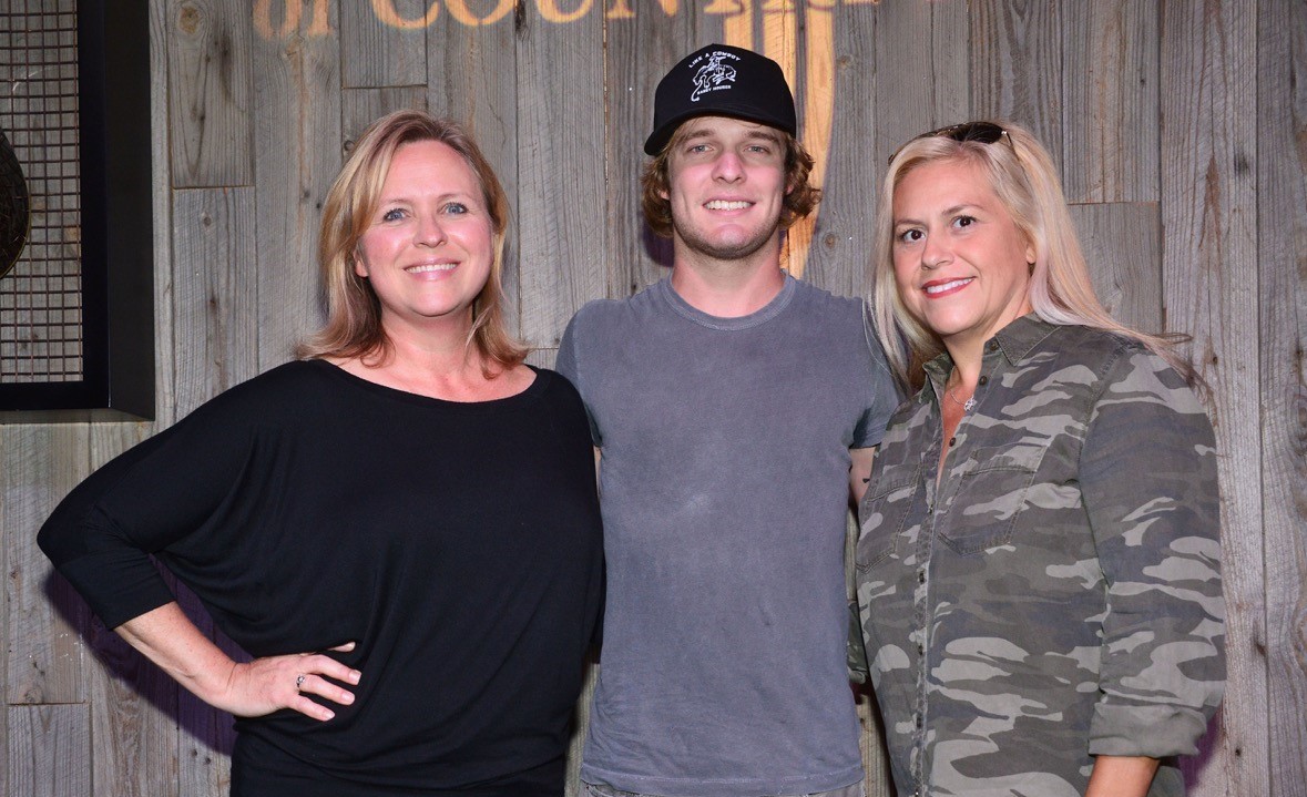 Photo L-R: Lisa Lee, ACM; Tucker Beathard; Brooke Primero, ACM