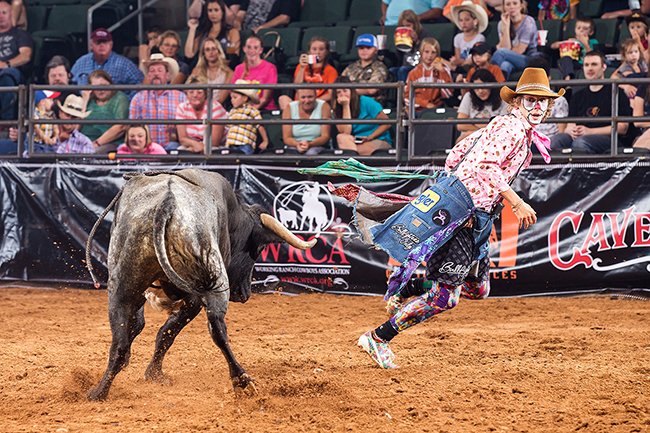 Justin Josey is excited to be part of the Bullfighters Only tour event in conjunction with the Pro Auto NYA Bull Riding event this coming weekend. He will be one of six bullfighters shooting for the title. (TODD BREWER PHOTO)