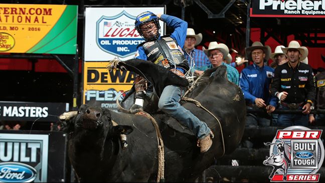 Kaique Pacheco is currently 80.33 points ahead of No. 2 Cooper Davis. Photo: Andy Watson / BullStockMedia.com