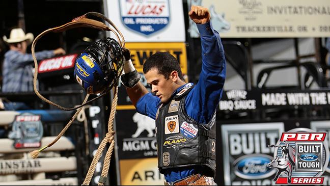 Kaique Pacheco has remained hot in the second half and trails Cooper Davis by just 19.67 points. Photo: Andy Watson / BullStockMedia.com
