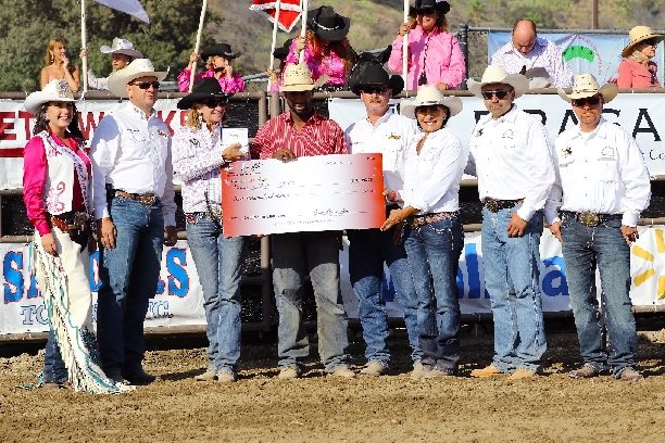 Chris Byrd of Compton, CA is recognized as the So-Cal Champion Bull Rider