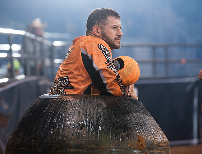 Andy North will be the barrelman, an island of protection for the men in the action, during the Bullfighters Only Las Vegas Championship. (TODD BREWER PHOTO)