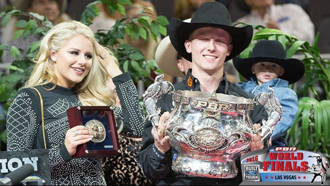 Cooper Davis' long and winding journey eventually led him and his family to his first PBR World Championship. Photo: Andy Watson / BullStockMedia.com