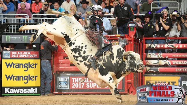 Cooper Davis trails Kaique Pacheco by 207.83 points going into Round 4 of the World Finals. Photo: Andy Watson / BullStockMedia.com