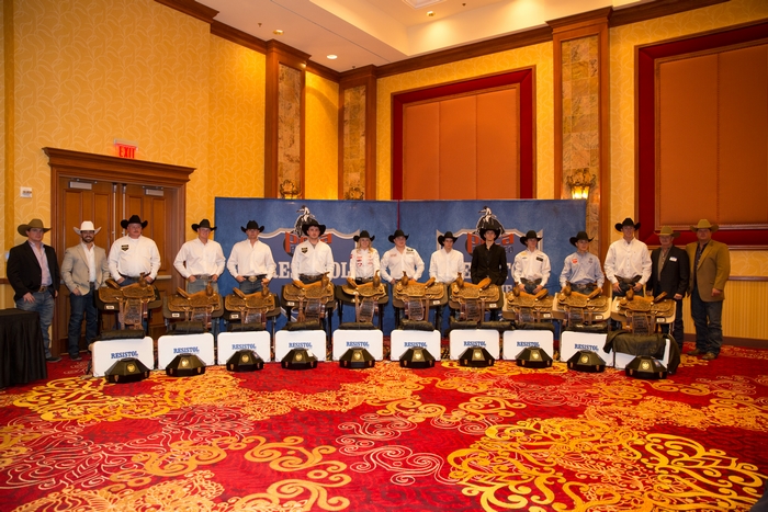 Rookies receiving their awards at the Southpoint Casino. Photo Courtesy of Resistol