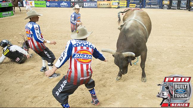 The team of Shorty Gorham, Frank Newsom and Jesse Byrne have saved countless cowboys. Photo: Christopher Thompson / BullStockMedia.com