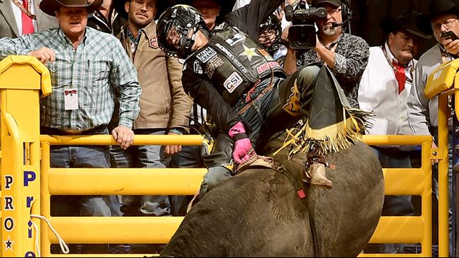 Shane Proctor is up to second in the PRCA bull riding standings. Photo courtesy of the PRCA.
