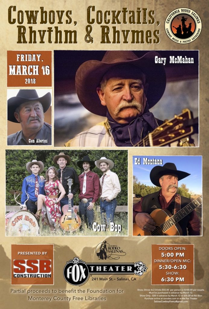 The California Rodeo's Cowboy Poetry Event has a New Date and Venue