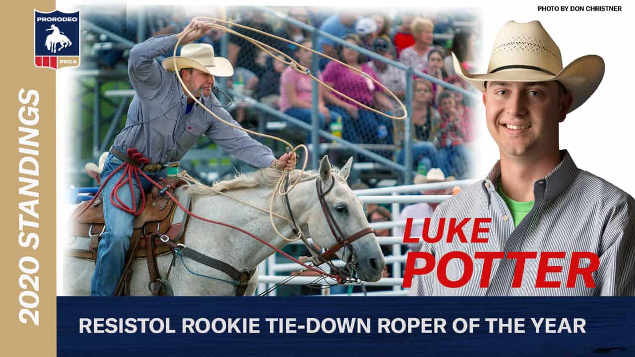 Luke Potter Wins TieDown Roping Rookie of the Year News