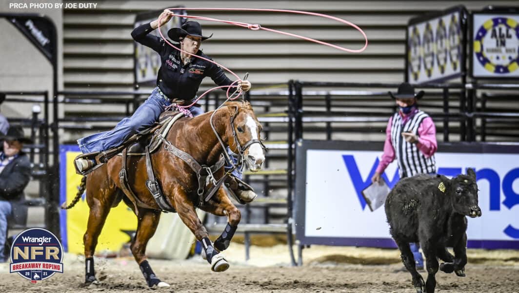 Sawyer Gilbert Claims Wrangler National Finals Breakaway Roping World