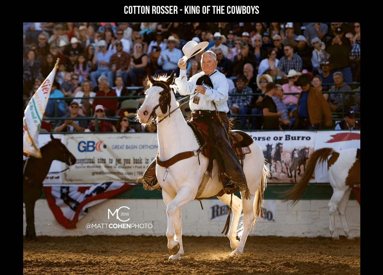 Cotton Rosser, King of the Cowboys, Passes Cotton Rosser