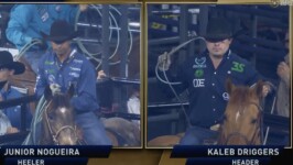 Kaleb Driggers and Junior Nogueira Win Team Roping in Arlington