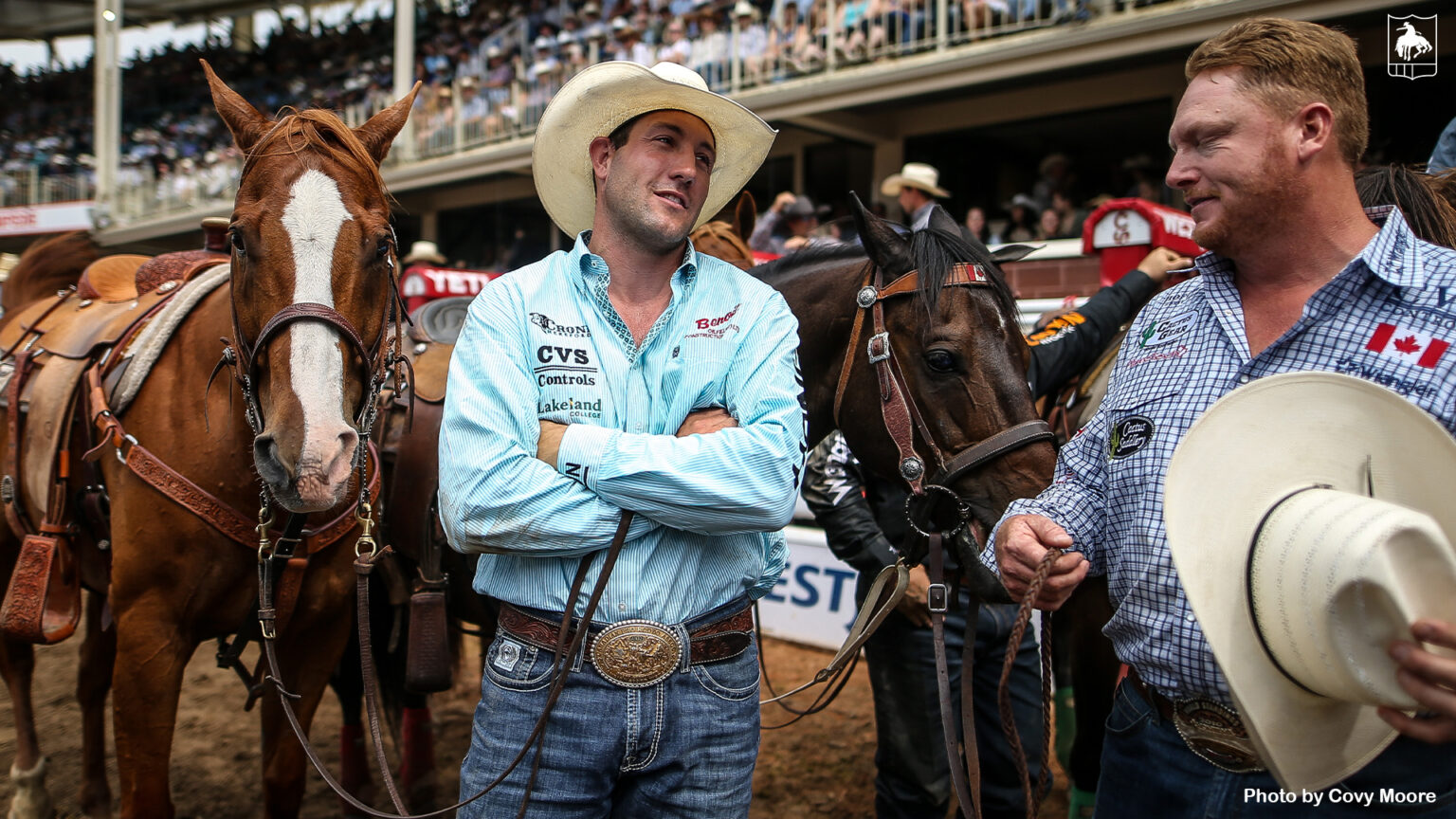 Canadian Scott Guenthner Stars in Steer Wrestling at Calgary Stampede